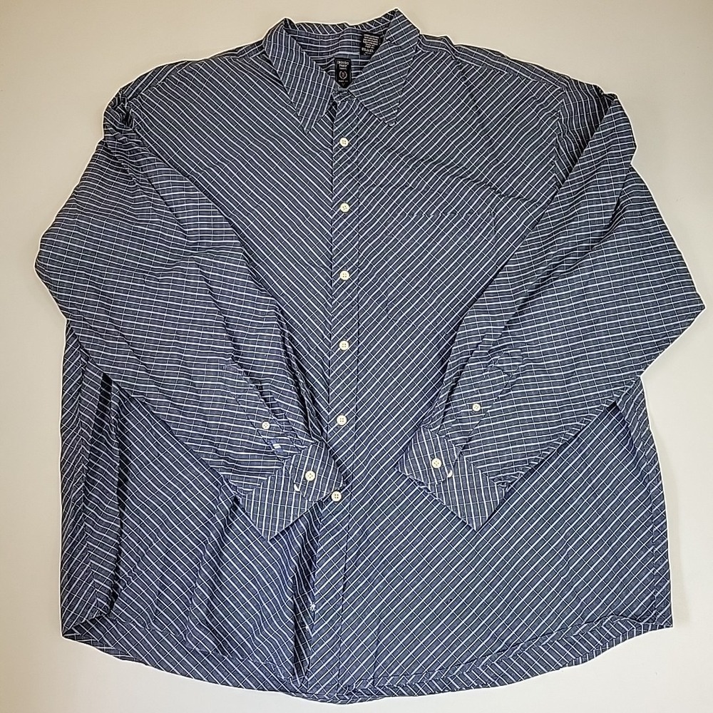 Izod Indigo Prep Series 100% Cotton 2XL Long Sleeve Preppy‎ Trendy Casual Comfy